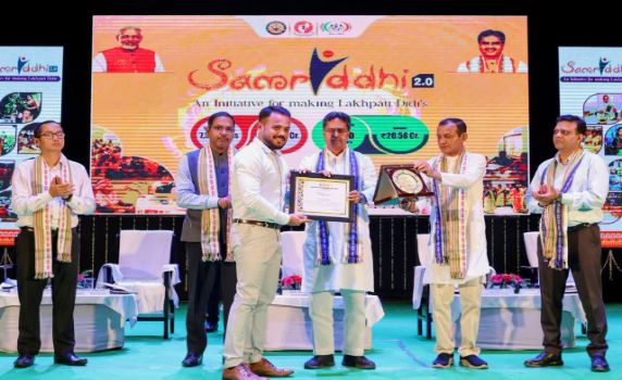 Tripura CM Dr. Manik Saha joins felicitation prog under TRLM